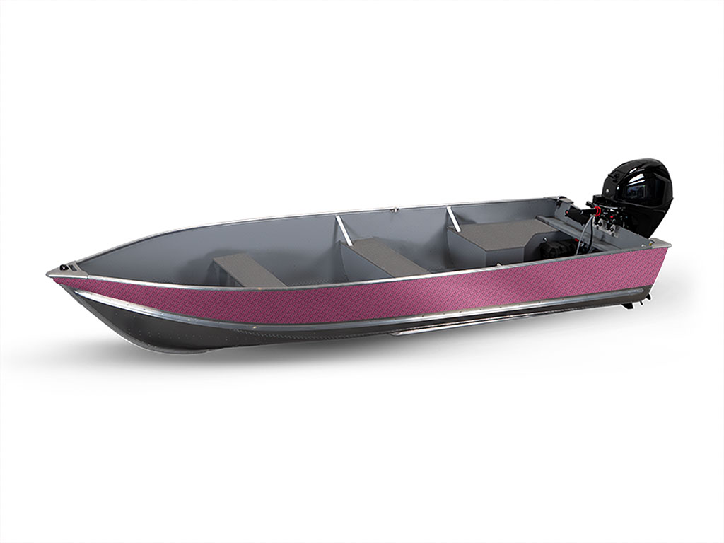 Rwraps 4D Carbon Fiber Pink Pontoon Vinyl Film Wraps