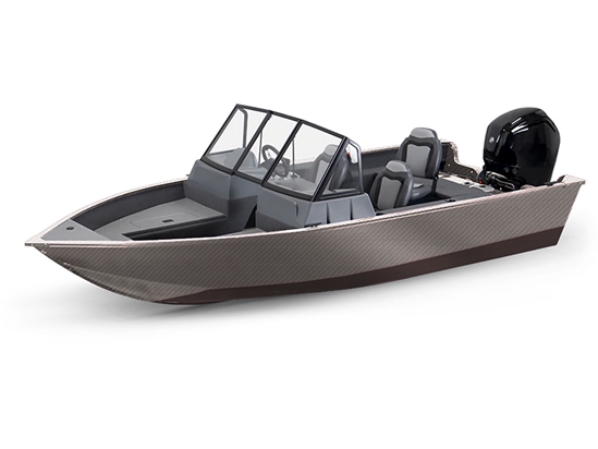 Rwraps 5D Carbon Fiber Epoxy Silver Modified-V Hull DIY Fishing Boat Wrap