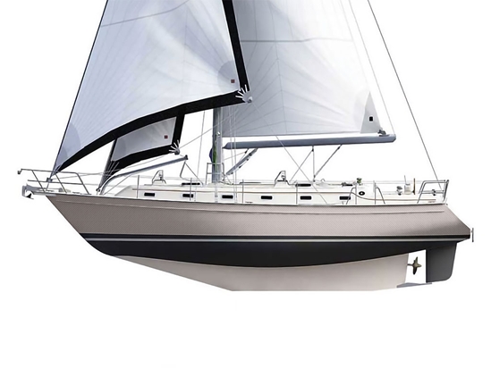 Rwraps 5D Carbon Fiber Epoxy Silver Customized Cruiser Boat Wraps