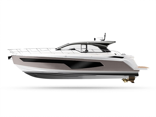 Rwraps 5D Carbon Fiber Epoxy Silver Customized Yacht Boat Wrap