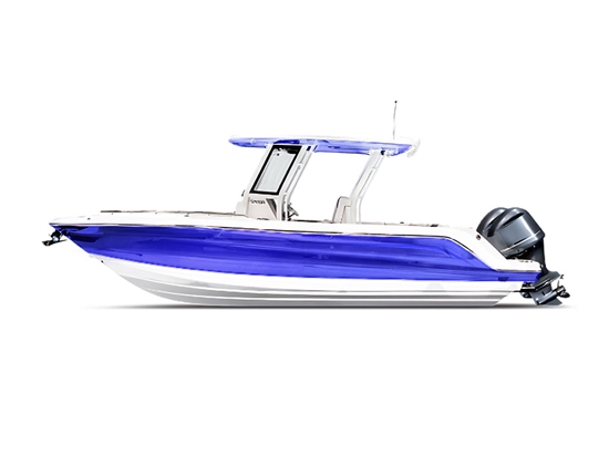 Rwraps Chrome Blue Motorboat Wraps