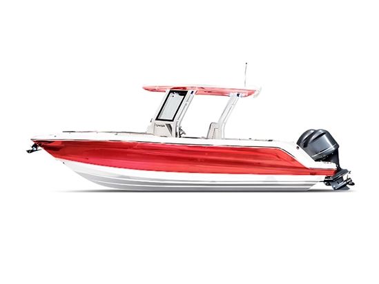 Rwraps Chrome Red Motorboat Wraps