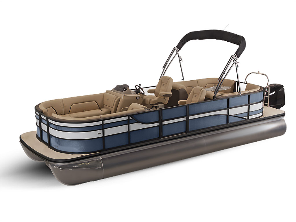 Rwraps Gloss Gray (Cement) Pontoon Custom Boat Wrap