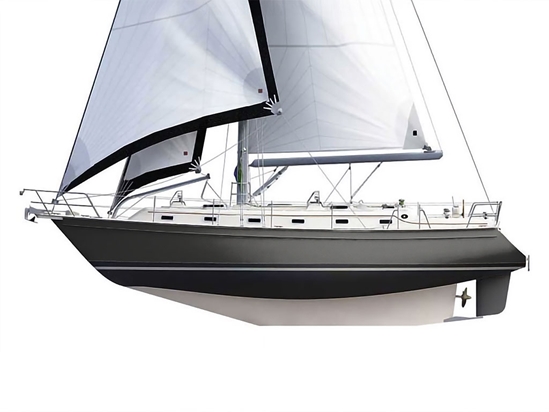 Rwraps Gloss Metallic Black Customized Cruiser Boat Wraps