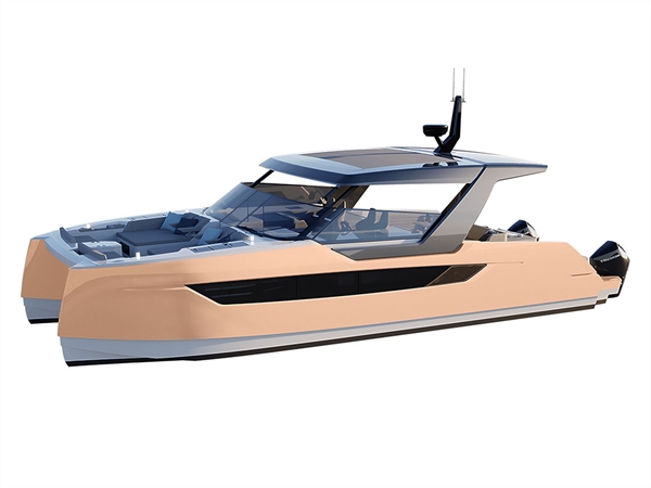 Rwraps Gloss Metallic Champagne Gold Catamaran Dual-Hull Vinyl Film Wraps