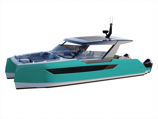 Rwraps Gloss Metallic Emerald Green Catamaran Dual-Hull Vinyl Film Wraps