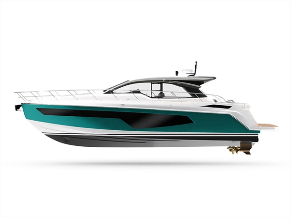 Rwraps Gloss Metallic Emerald Green Customized Yacht Boat Wrap