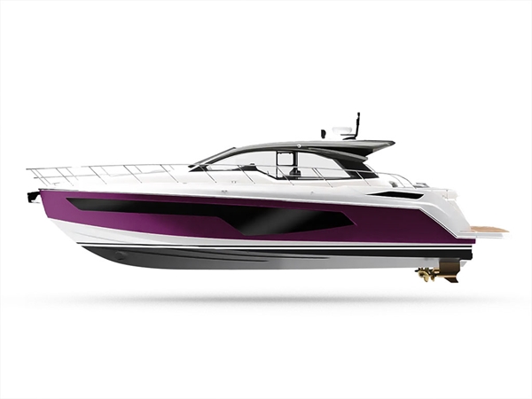 Rwraps Gloss Metallic Grape Customized Yacht Boat Wrap