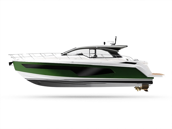 Rwraps Gloss Metallic Green Mamba Customized Yacht Boat Wrap