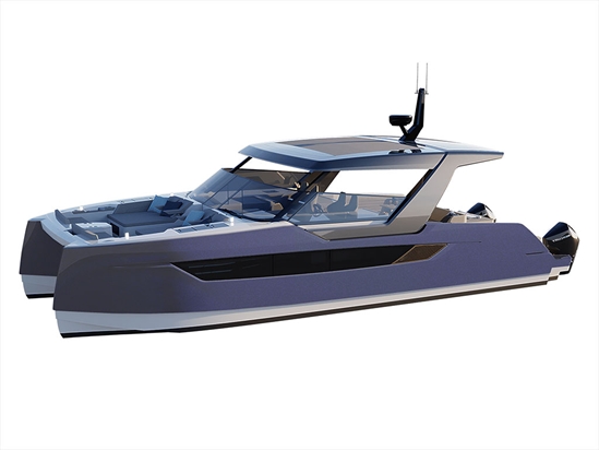 Rwraps Gloss Metallic Midnight Blue Catamaran Dual-Hull Vinyl Film Wraps