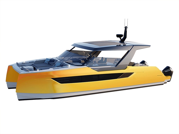 Rwraps Matte Chrome Gold Catamaran Dual-Hull Vinyl Film Wraps