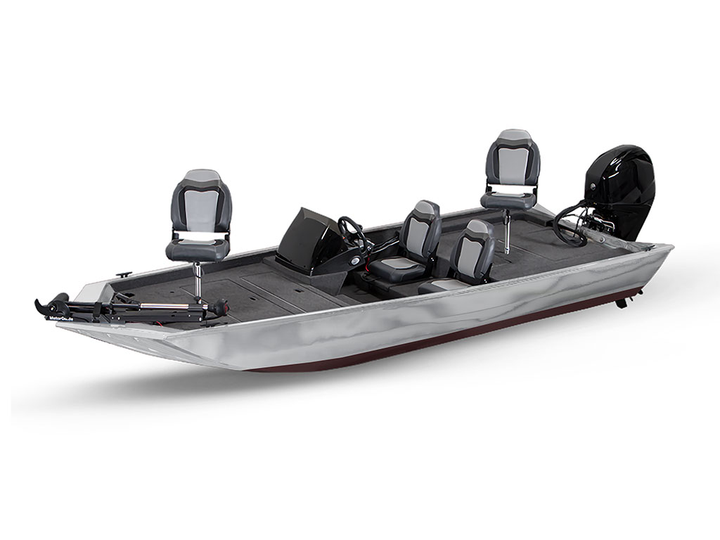 Rwraps Matte Chrome Silver Fish & Ski Boat Do-It-Yourself Wraps