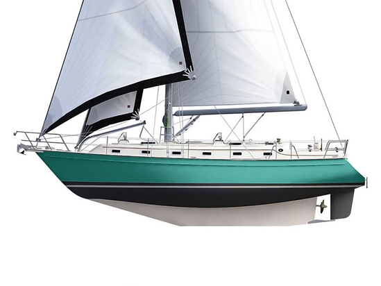 Rwraps Satin Metallic Emerald Green Customized Cruiser Boat Wraps