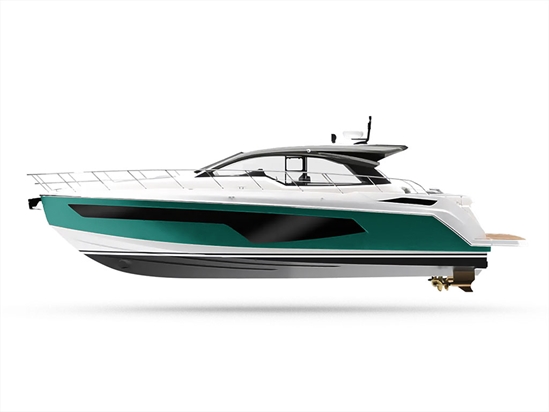 Rwraps Satin Metallic Emerald Green Customized Yacht Boat Wrap