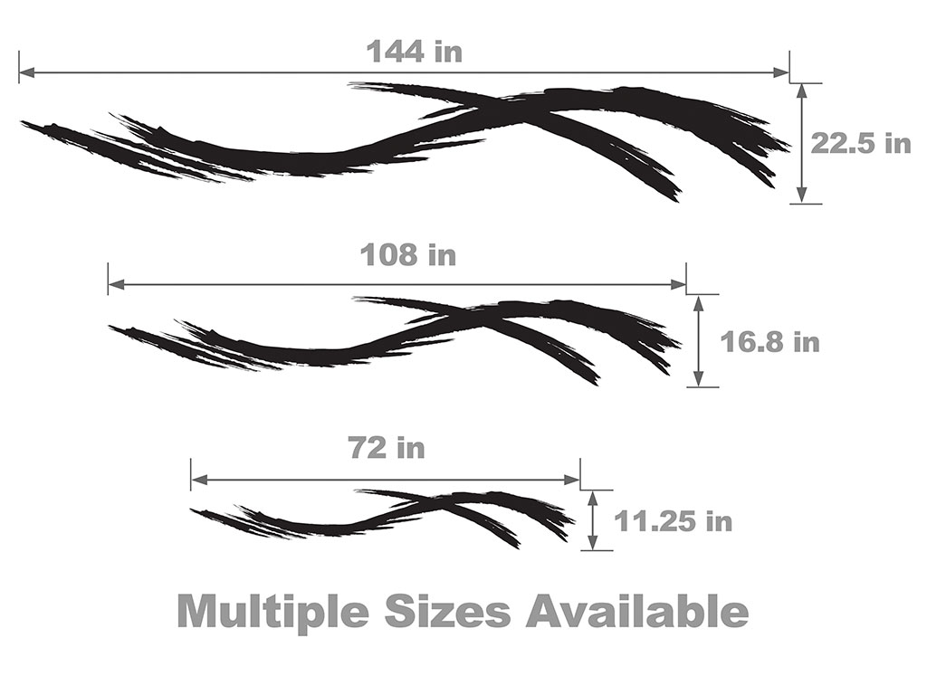 Convolution Vehicle Body Graphic Size Chart