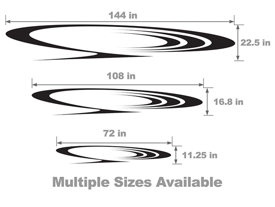 Saturns Rings Vehicle Body Graphic Size Chart