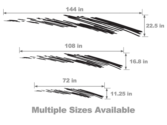 Zig Zag Vehicle Body Graphic Size Chart