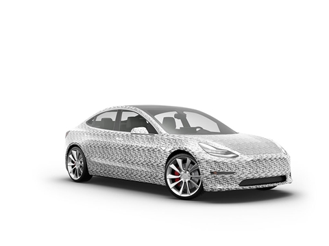 Rwraps™ 3D Carbon Fiber Silver (Digital) Vehicle Wraps