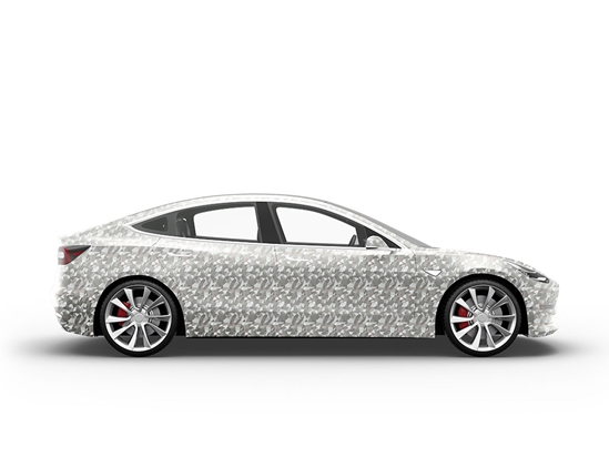 Rwraps Camouflage 3D Fractal Silver Do-It-Yourself Car Wraps