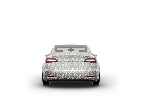 Rwraps Camouflage 3D Fractal Silver Car Vinyl Wraps