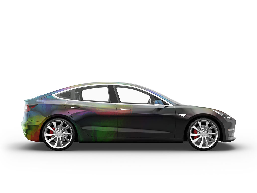 Rwraps Holographic Chrome Black Neochrome Do-It-Yourself Car Wraps