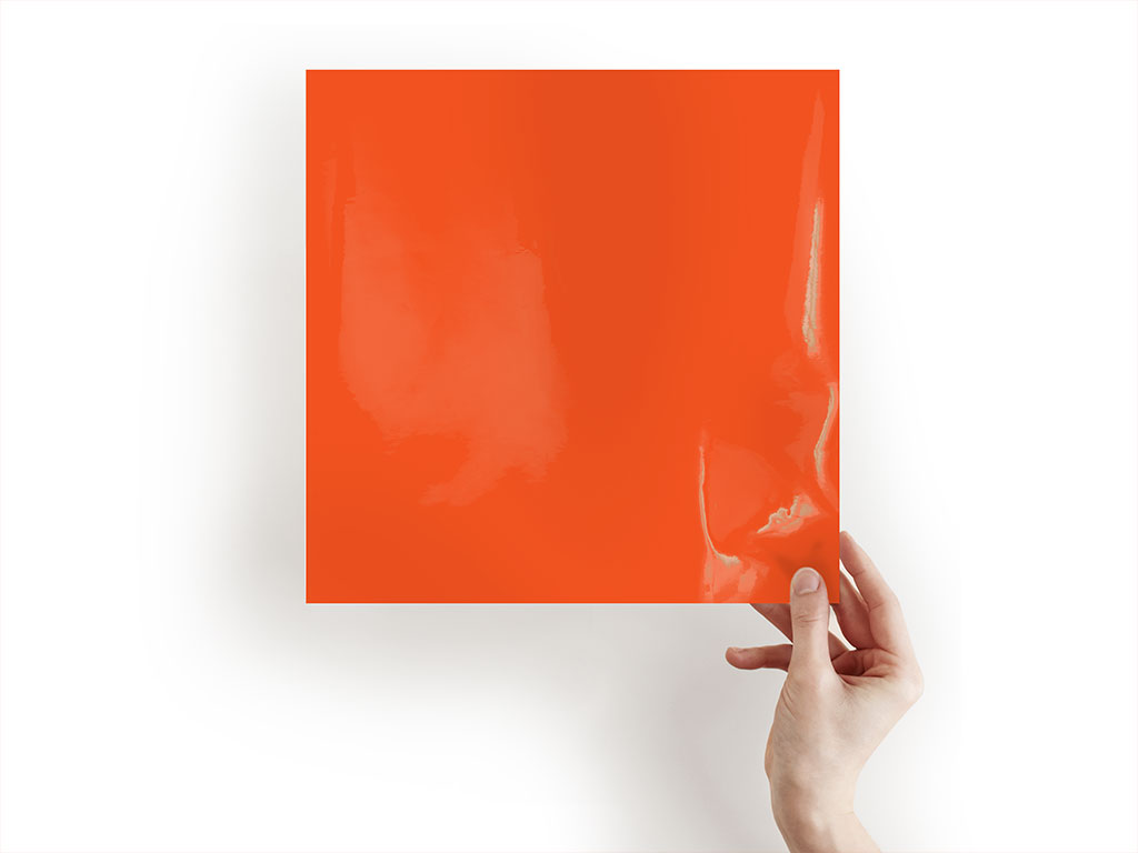 Craftables Orange Metallic Craft Vinyl for Cricut and Silhouette, Cameo -  Chrome Polish Finish Vinyl - (5) 12 x 12 sheets