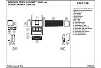 2010 Chrysler Town and Country DL Auto Dash Kit Diagram