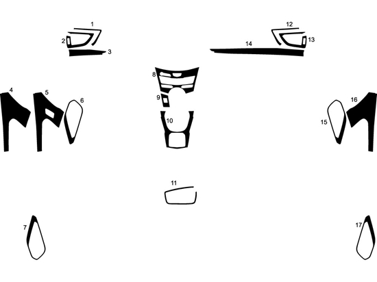 Acura RDX 2019-2022 Dash Kit Diagram