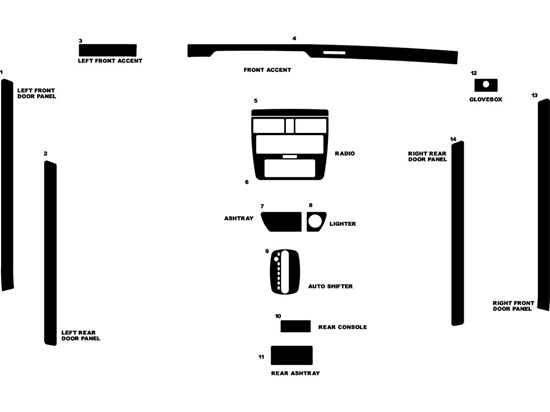 Audi A4 1996-1999 Dash Kit Diagram