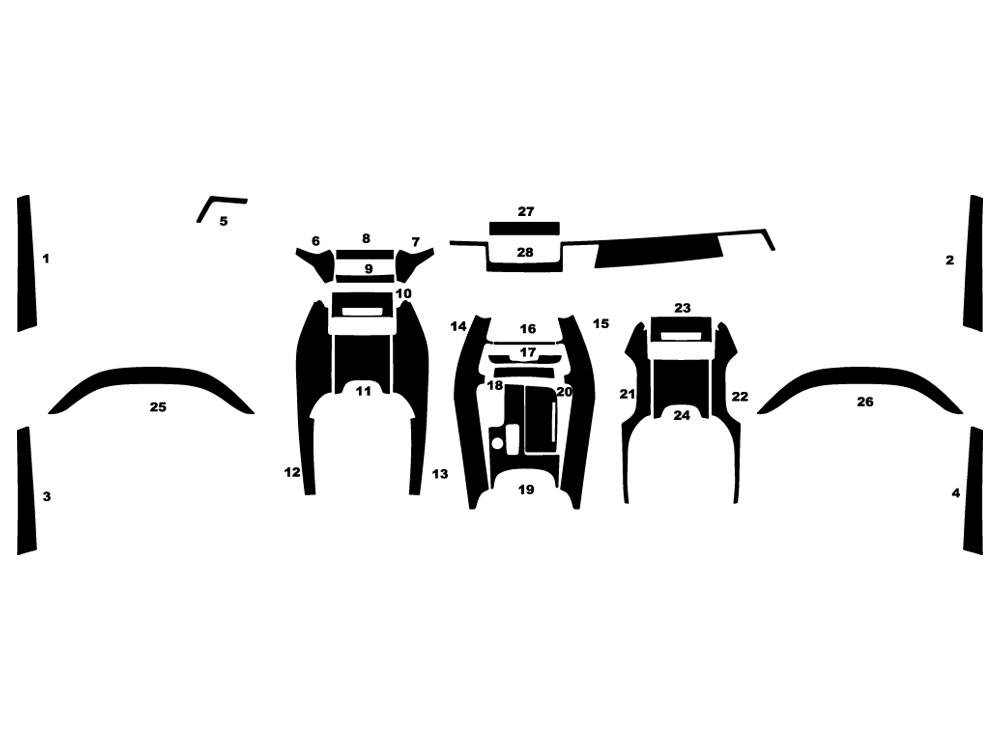 Audi A8 2011-2017 Dash Kit Diagram