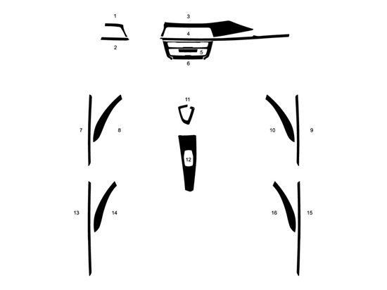 BMW 4-Series 2017-2020 Dash Kit Diagram