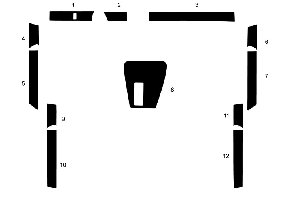 BMW 7-Series 1988-1994 Dash Kit Diagram