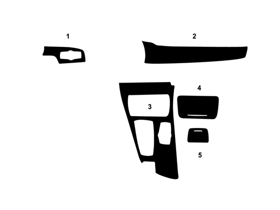 BMW X1 2013-2015 Dash Kit Diagram