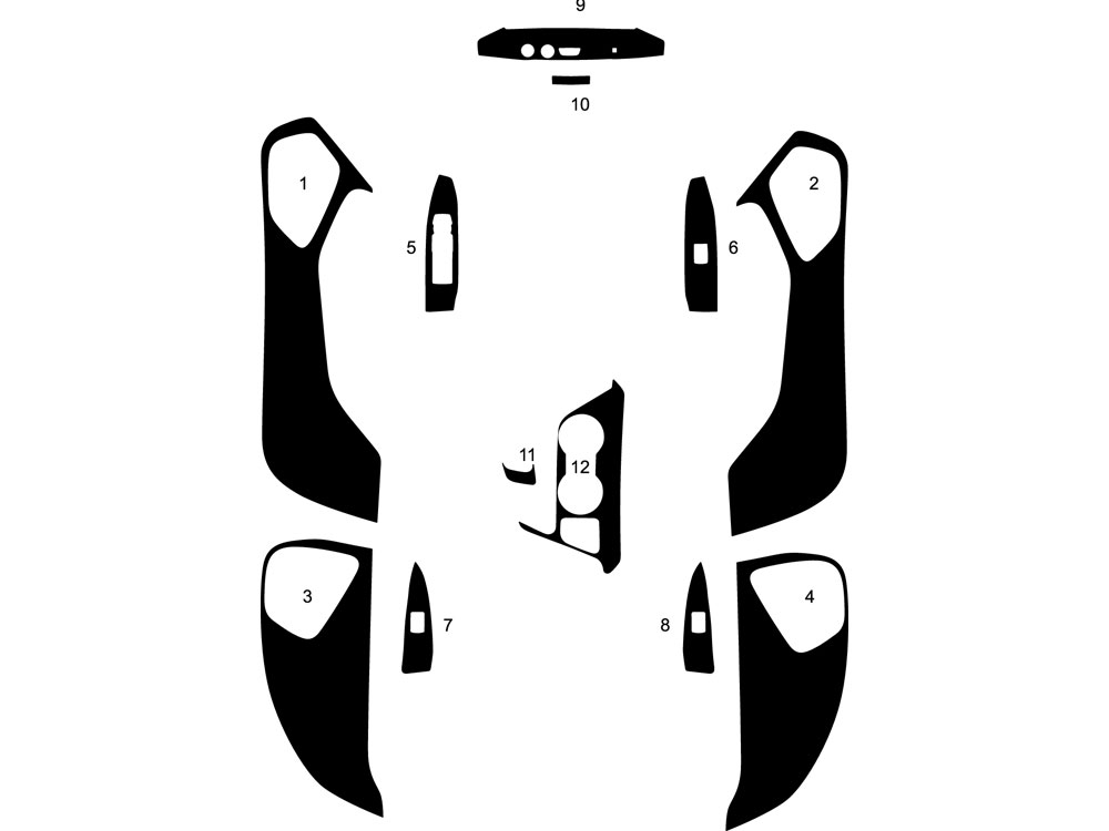 Cadillac CT4 2020-2023 Dash Kit Diagram