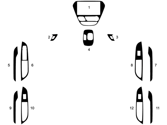 Chevrolet Bolt EV 2018-2021 Dash Kit Diagram