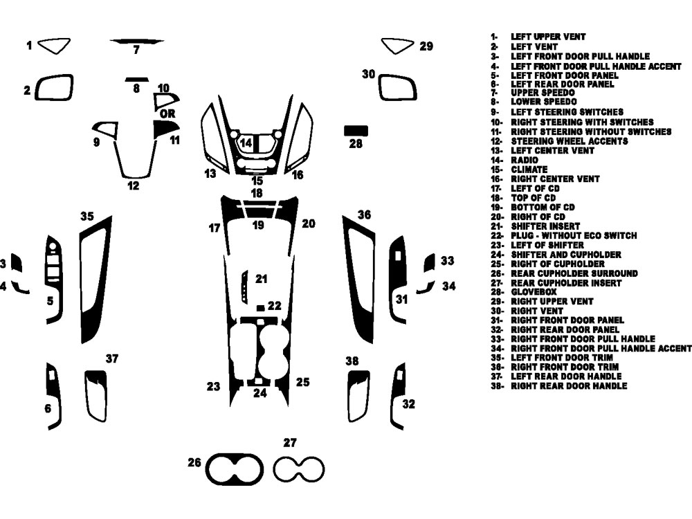 2010 chevy equinox radio store dash kit