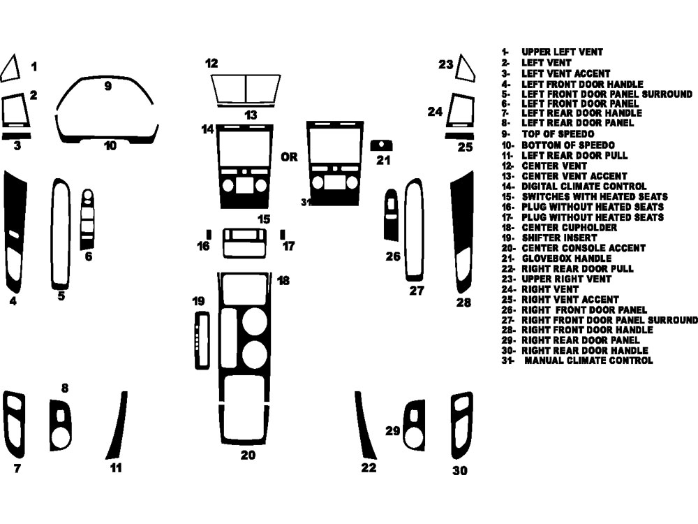 Rshield™ Chevrolet Traverse 2009-2012 Headlight Protection Kits