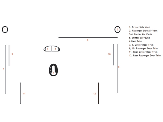 Plymouth Prowler 1997-2001 Dash Kit Diagram