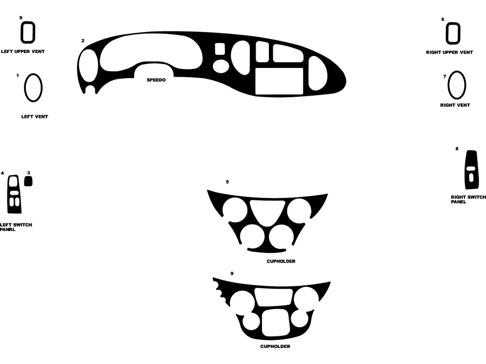 Ford E-150 2006-2008 Dash Kit Diagram