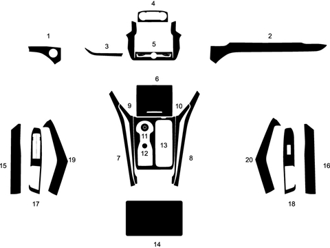 Rdash™ Ford Explorer 2020-2024 Dash Kits