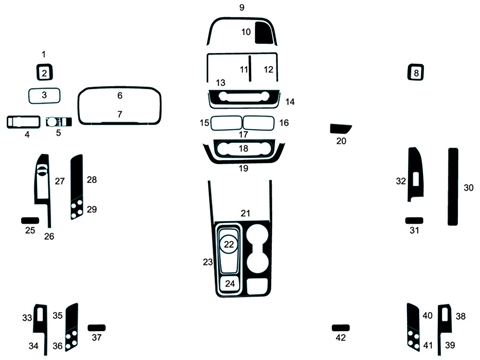 Rdash™ Ford Maverick 2022-2024 Aluminum Dash Kits