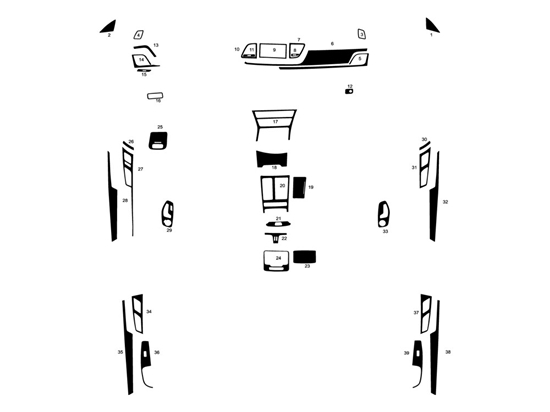 Genesis G80 2017-2025 Dash Kit Diagram