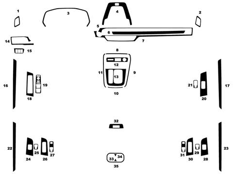 Rdash™ Honda CR-V 2023-2024 Dash Kits