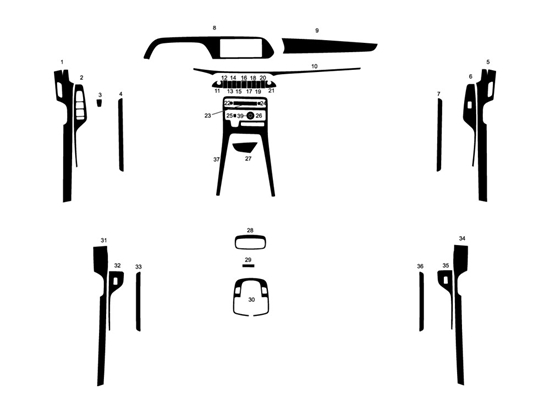 Hyundai Palisade 2021-2022 Dash Kit Diagram