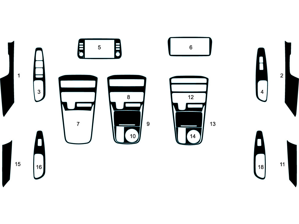 Hyundai Santa Fe 2021-2022 Dash Kit Diagram