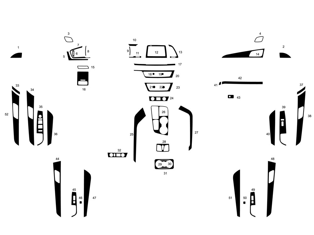 Hyundai Sonata 2018-2019 Dash Kit Diagram