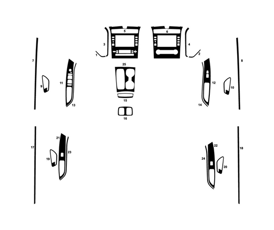 Hyundai Tucson 2022-2024 Dash Kit Diagram