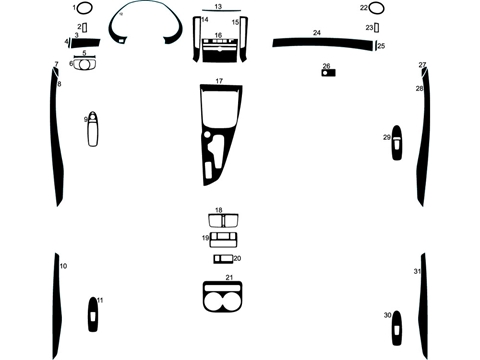 Rdash™ Infiniti QX50 2019-2024 Dash Kits