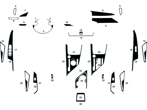 Rdash™ Kia Niro 2023-2024 Aluminum Dash Kits