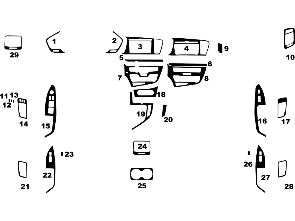 Kia Optima 2011-2013 Dash Kit Diagram